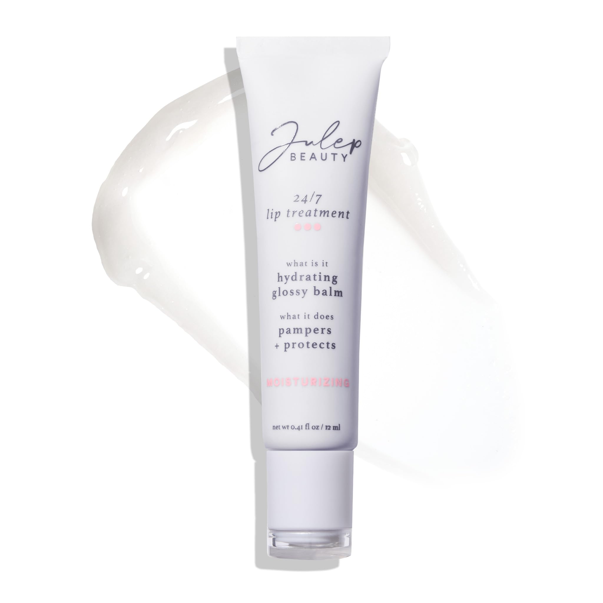 Julep 24/7 Lip Treatment – Hydrating & Glossy Lip Balm and Lip Sleeping Mask with Shea Butter – Moisturize, Protect & Soothe – Vegan & Cruelty-Free - Sheer Pink