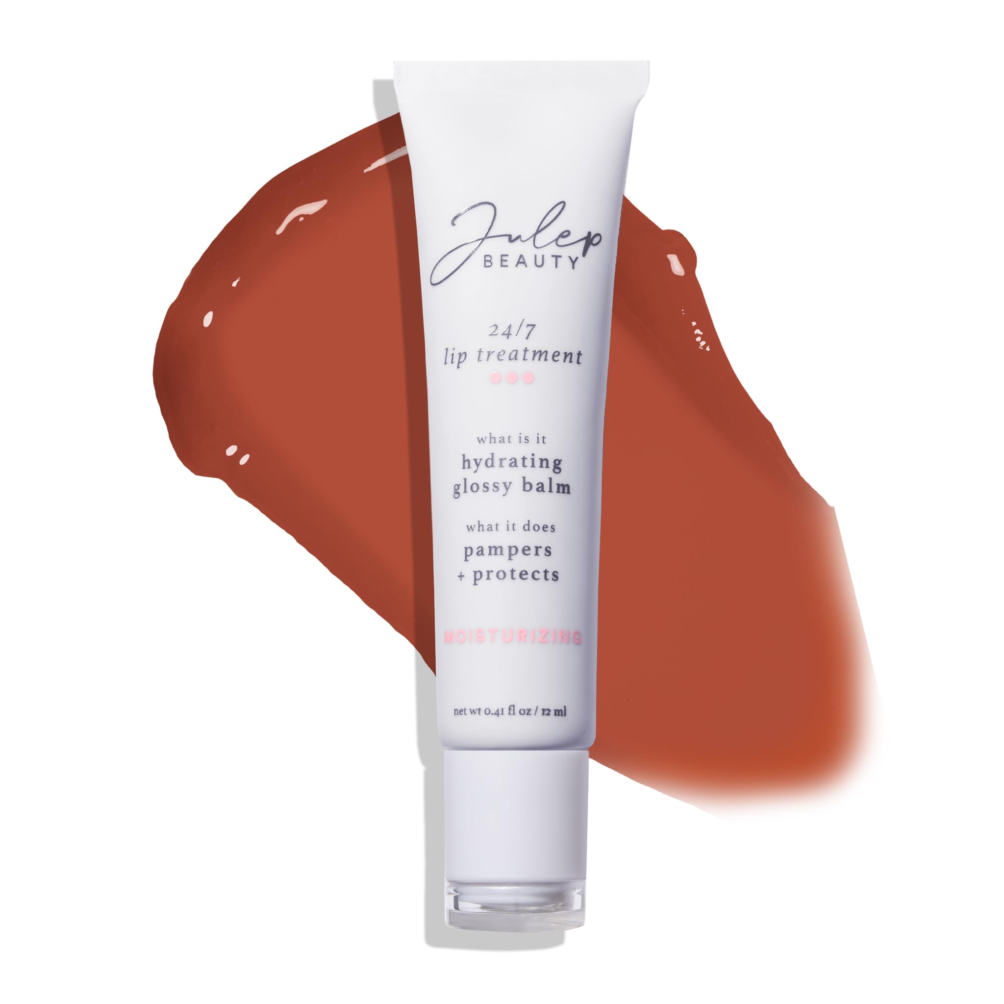 Julep 24/7 Lip Treatment – Hydrating & Glossy Lip Balm and Lip Sleeping Mask with Shea Butter – Moisturize, Protect & Soothe – Vegan & Cruelty-Free - Sheer Pink