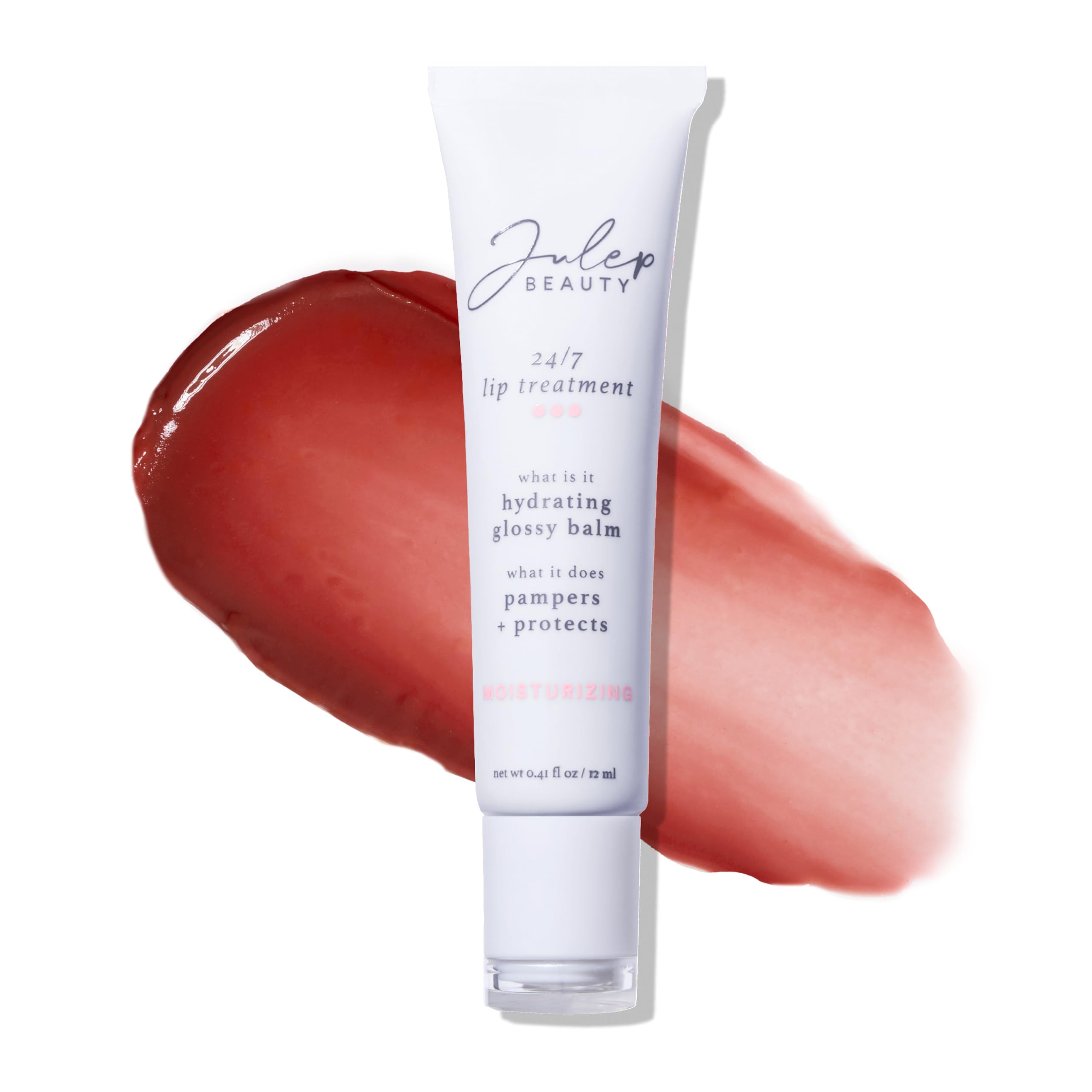 Julep 24/7 Lip Treatment – Hydrating & Glossy Lip Balm and Lip Sleeping Mask with Shea Butter – Moisturize, Protect & Soothe – Vegan & Cruelty-Free - Sheer Pink