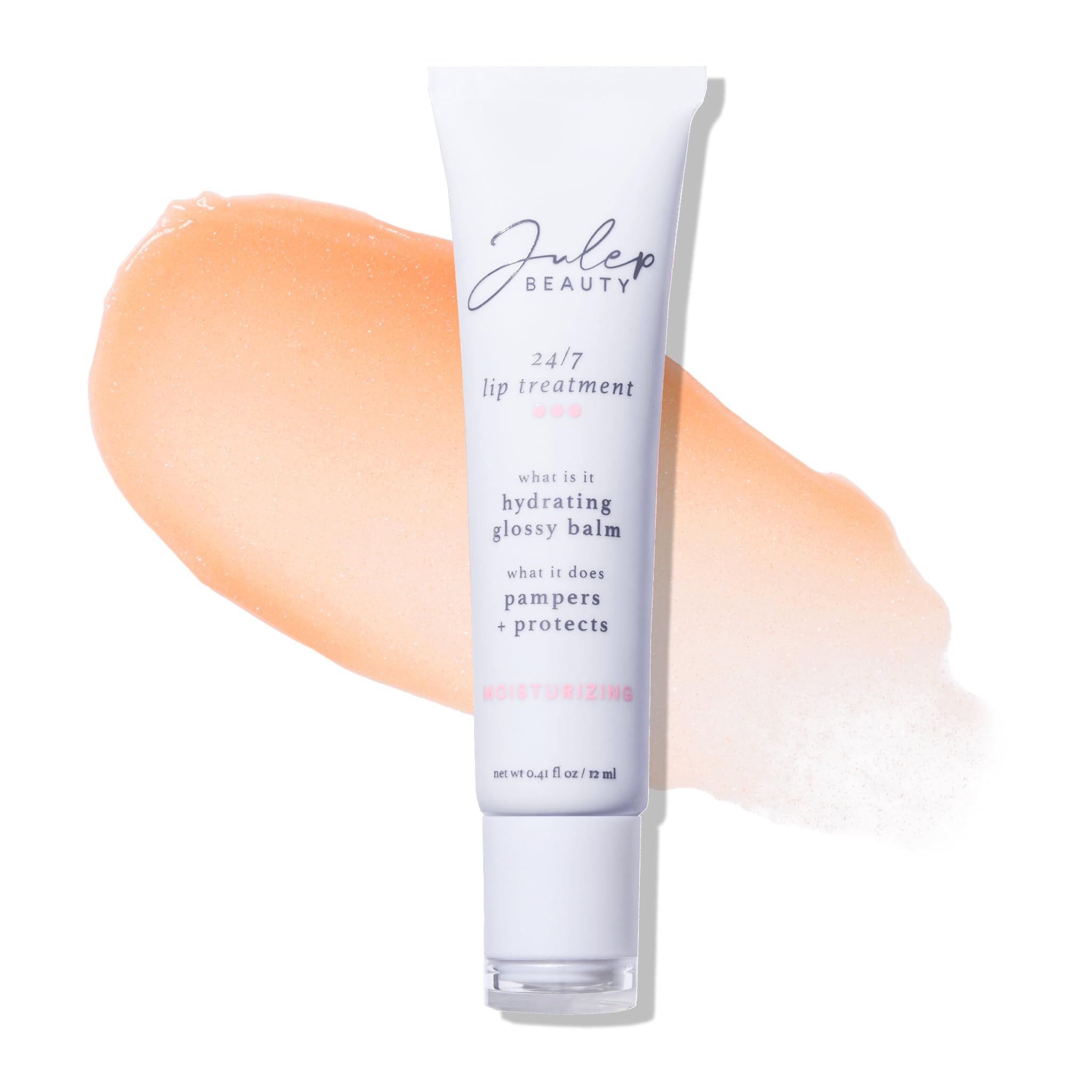 Julep 24/7 Lip Treatment – Hydrating & Glossy Lip Balm and Lip Sleeping Mask with Shea Butter – Moisturize, Protect & Soothe – Vegan & Cruelty-Free - Sheer Pink