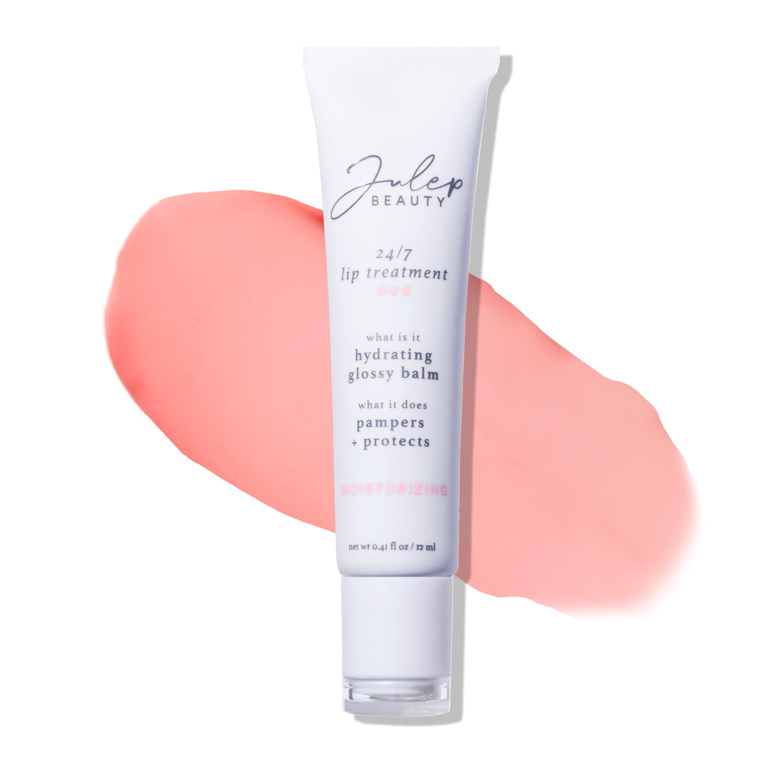 Julep 24/7 Lip Treatment – Hydrating & Glossy Lip Balm and Lip Sleeping Mask with Shea Butter – Moisturize, Protect & Soothe – Vegan & Cruelty-Free - Sheer Pink