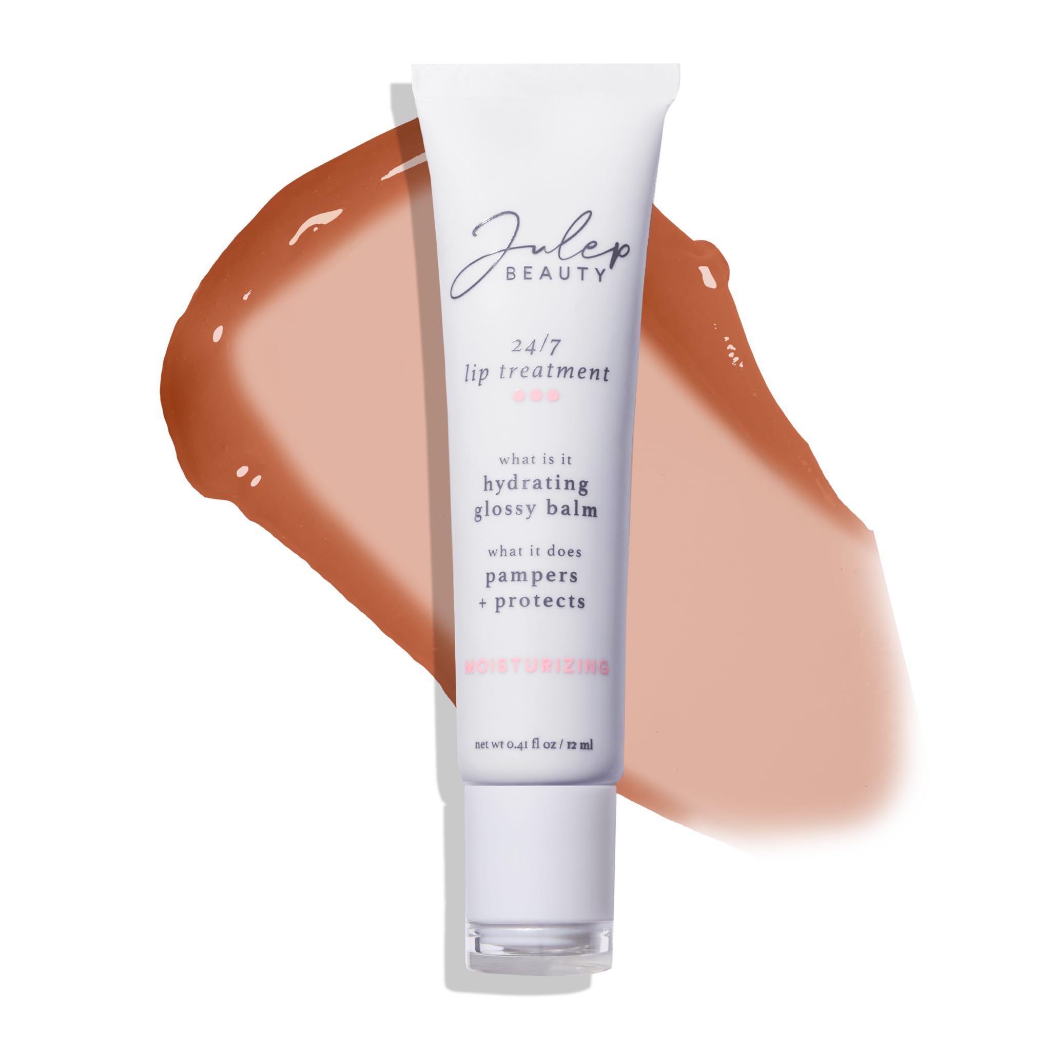 Julep 24/7 Lip Treatment – Hydrating & Glossy Lip Balm and Lip Sleeping Mask with Shea Butter – Moisturize, Protect & Soothe – Vegan & Cruelty-Free - Sheer Pink