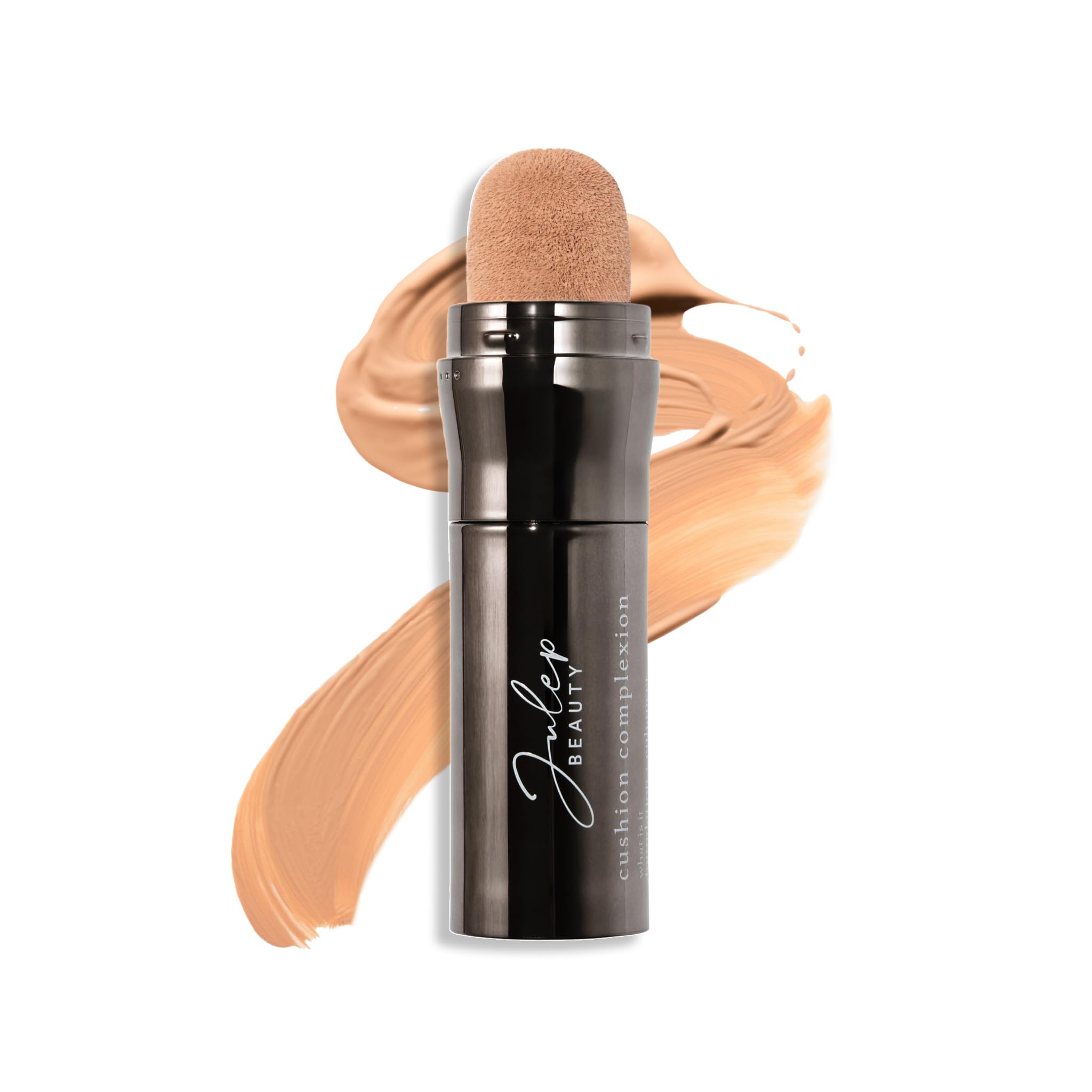 Julep Cushion Complexion Medium Coverage Foundation - Espresso | Covers, Brightens & Evens Skin Tone | On-The-Go Cushion Applicator | Hyaluronic Acid, Vitamin B5 & E